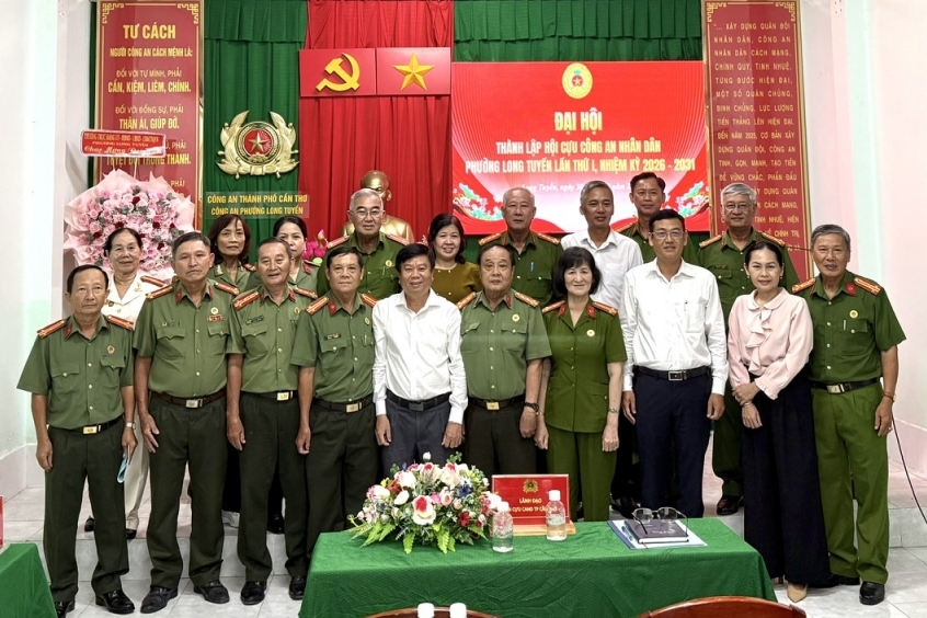 Cần Thơ: Thành lập Hội Cựu CAND phường Long Tuyền, nhiệm kỳ 2026 - 2031