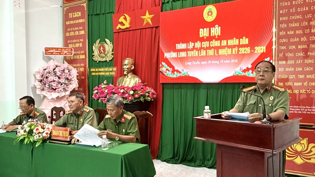 Cần Thơ: Thành lập Hội Cựu CAND phường Long Tuyền, nhiệm kỳ 2026 - 2031