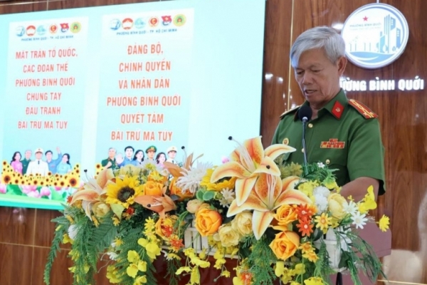 TP.HCM: Hội Cựu CAND phường Bình Quới phối hợp ra quân tuyên truyền phòng, chống ma túy