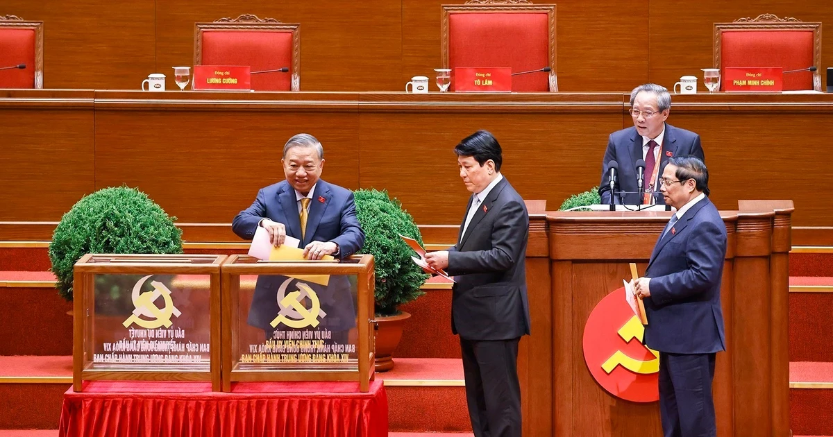 Kết quả bỏ phiếu bầu Ban Chấp hành Trung ương Đảng khóa XIV