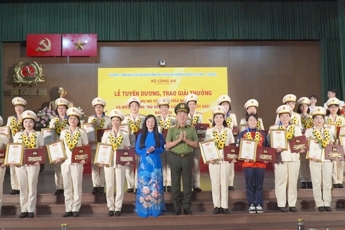 Tuyên dương “Phụ nữ Công an tiêu biểu” và “Nữ Công an cơ sở xuất sắc” năm 2024