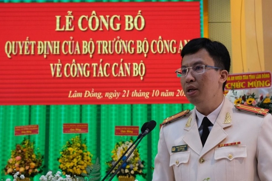 Bổ nhiệm Phó Giám đốc Công an tỉnh Lâm Đồng